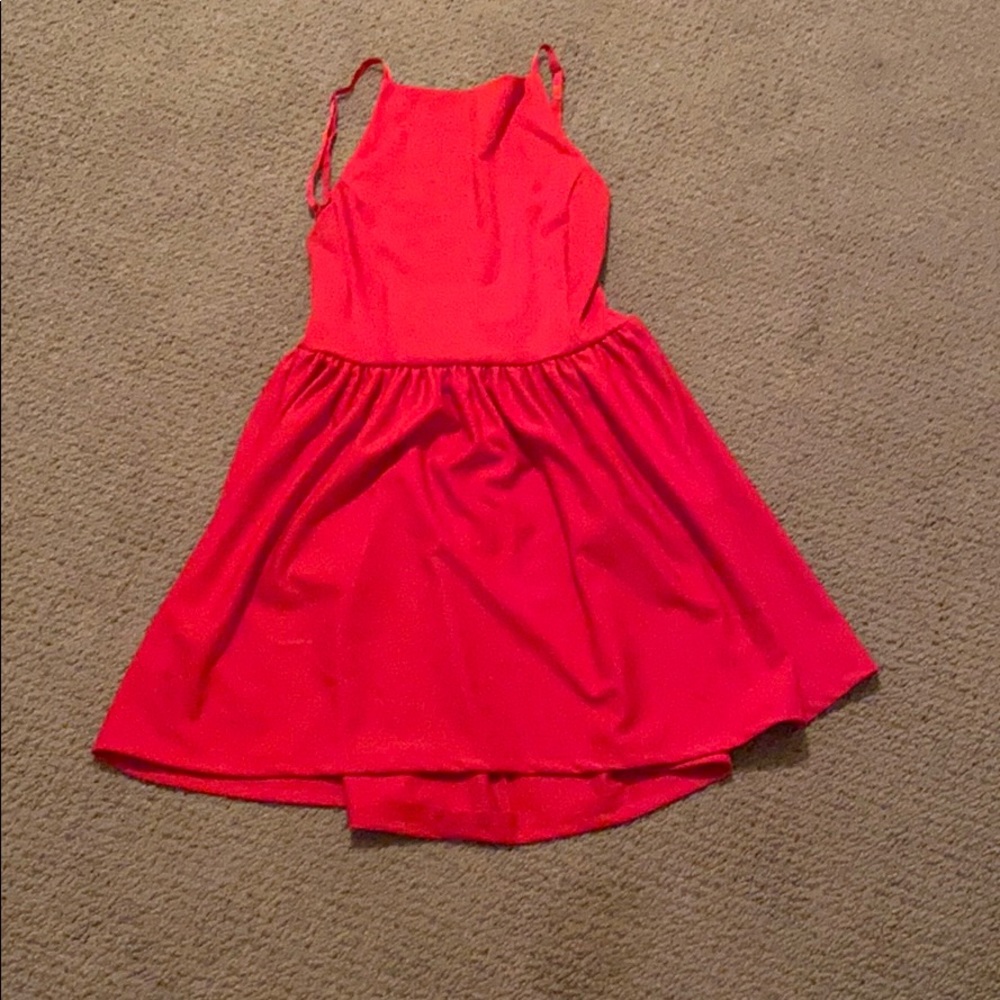 red dress